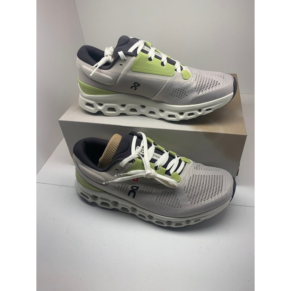 On Cloudstratus 3 Womens Running Shoes Pearl Ivory 3WD30122143 Size 9 - Picture 6 of 14